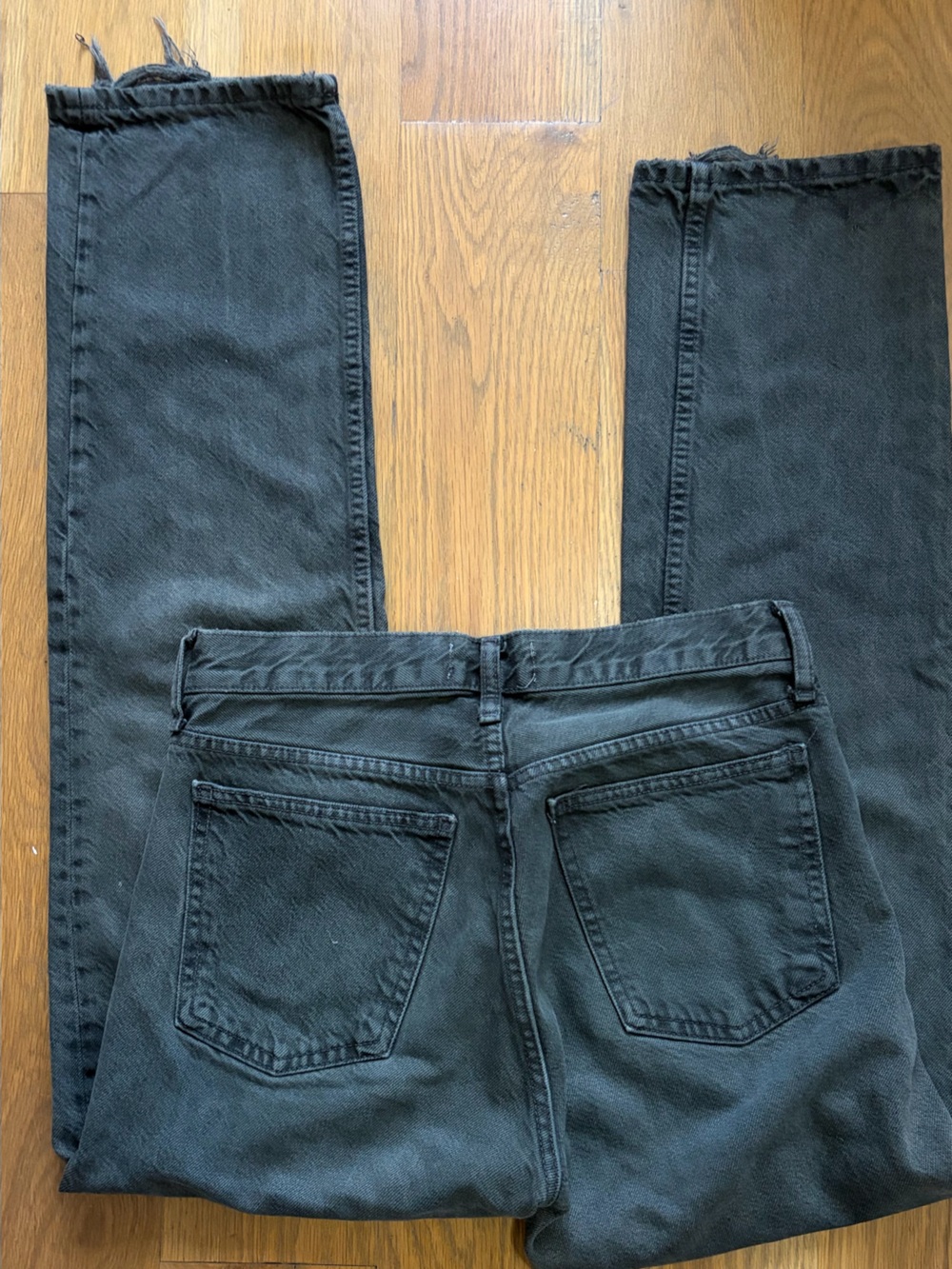 Zara Straight-Leg Jeans in Black